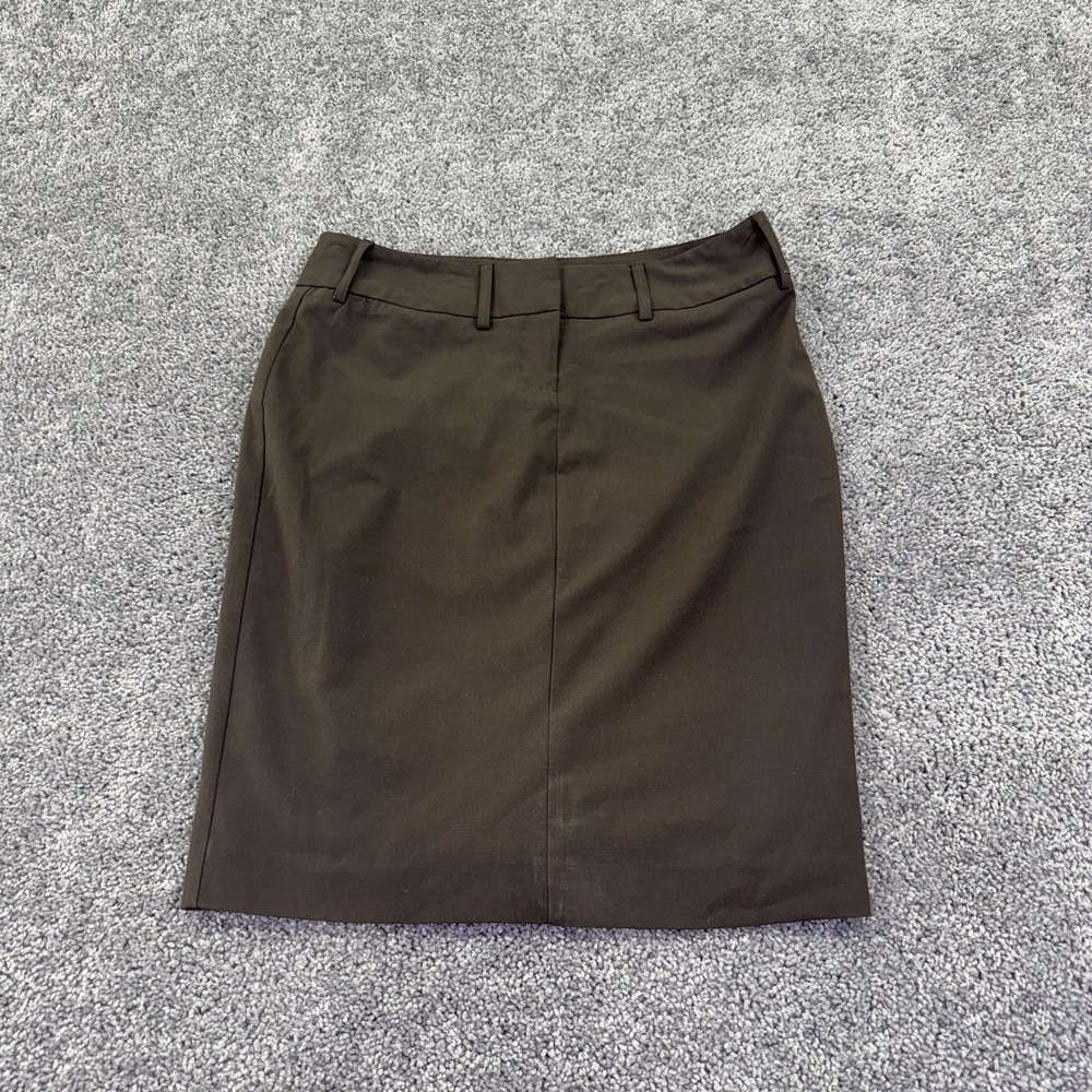 The Limited Skirt Womens 8 Brown Pencil Lined Knee Length Pockets Office Career